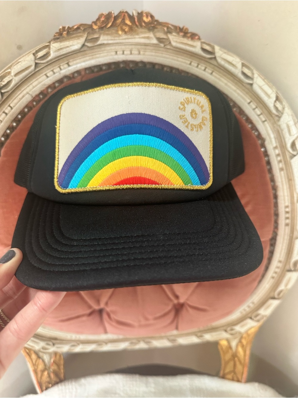 NWT Spiritual Gangster Rainbow Trucker Hat - Picture 3 of 8